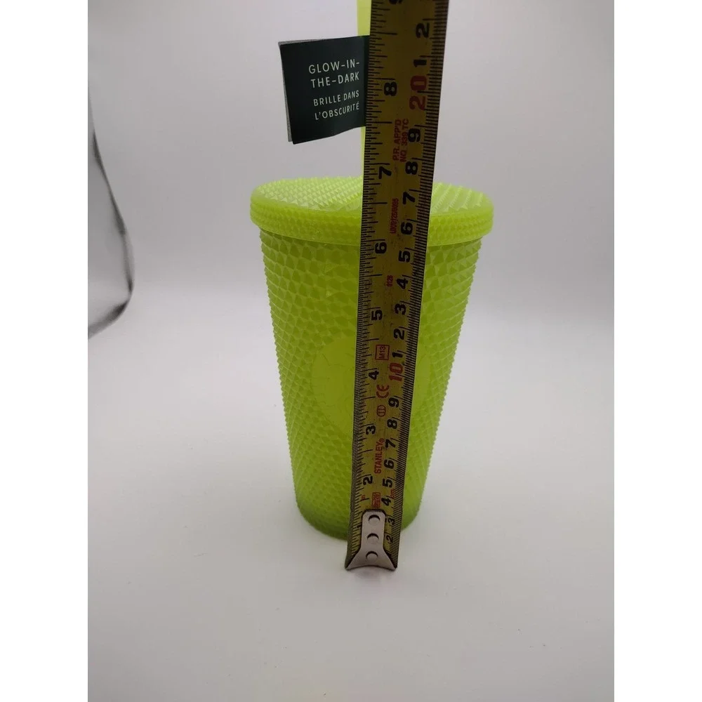 Starbucks 2022 Lemongrass Glow In The Dark Venti‎ Studded Tumbler Halloween 16oz